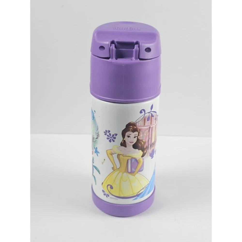 Kid's Thermos FUNtainer Steel Bottle Disney Cinderella Belle Little Mermaid